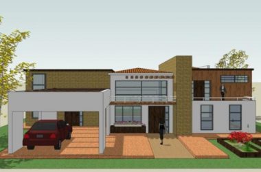 Sketchup别墅模型|独栋别墅,现代风格-BIM建筑网