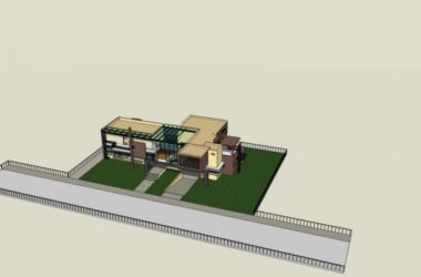 Sketchup别墅模型|独栋别墅,现代风格-BIM建筑网