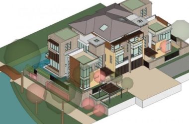 Sketchup别墅模型|叠拼别墅,现代风格-BIM建筑网