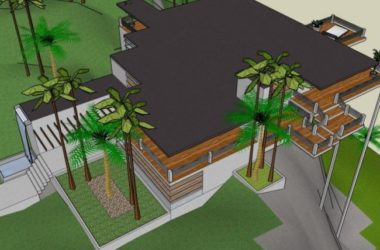 Sketchup别墅模型|独栋别墅,现代风格-BIM建筑网