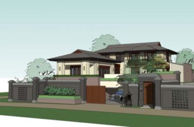 Sketchup别墅模型|叠拼别墅,现代风格-BIM建筑网