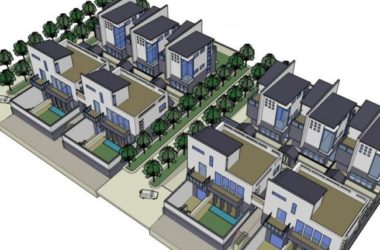 Sketchup别墅模型|联排别墅,现代中式风格-BIM建筑网
