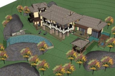 Sketchup别墅模型|叠拼别墅,东南亚风格-BIM建筑网
