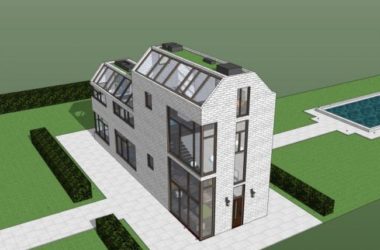 Sketchup别墅模型|独栋别墅,现代风格-BIM建筑网