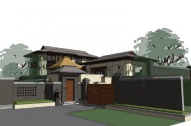Sketchup别墅模型|叠拼别墅,现代风格-BIM建筑网