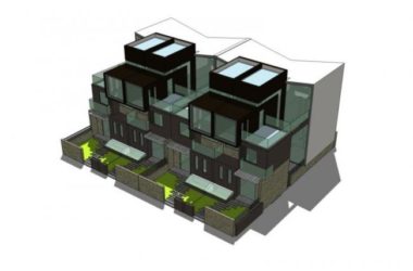 Sketchup别墅模型|双拼别墅,现代风格-BIM建筑网