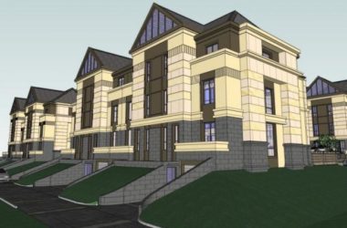 Sketchup别墅模型|联排别墅,现代风格-BIM建筑网
