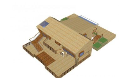 Sketchup别墅模型|独栋别墅,现代风格-BIM建筑网