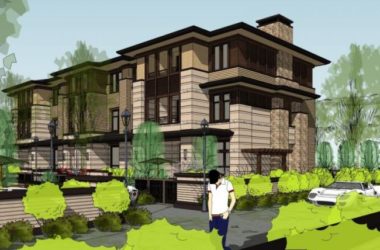 Sketchup别墅模型|联排别墅,现代风格-BIM建筑网