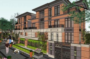 Sketchup别墅模型|双拼别墅,现代风格-BIM建筑网