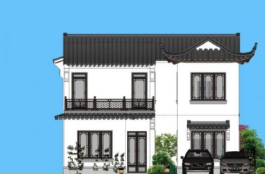 Sketchup别墅模型|独栋别墅,中式风格-BIM建筑网