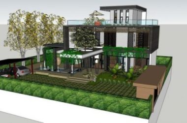 Sketchup别墅模型|独栋别墅,现代风格-BIM建筑网