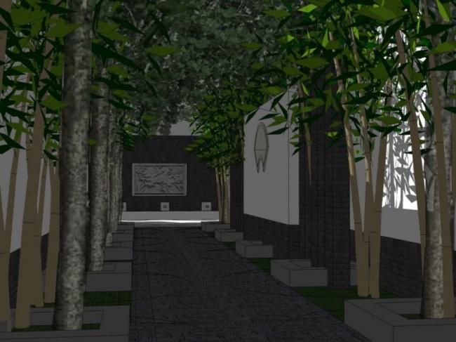 Sketchup别墅模型|别墅住宅群,中式风格 Sketchup别墅模型|别墅住宅群,中式风格