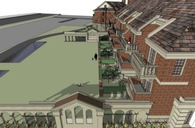 Sketchup别墅模型|联排别墅,英式古典风格-BIM建筑网