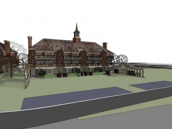 Sketchup别墅模型|联排别墅,英式古典风格 Sketchup别墅模型|联排别墅,英式古典风格