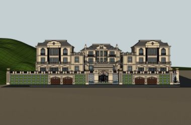 Sketchup别墅模型|别墅,古典风格,多层-BIM建筑网
