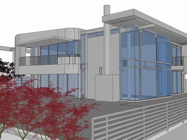 Sketchup别墅模型|独栋海滩别墅,现代风格 Sketchup别墅模型|独栋海滩别墅,现代风格