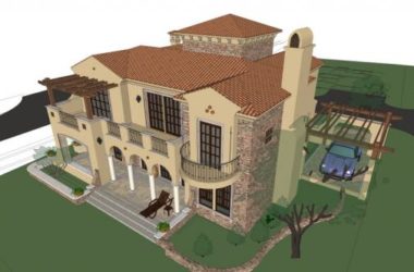 Sketchup别墅模型|独栋别墅,古典欧式风格-BIM建筑网