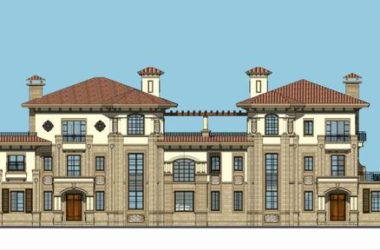 Sketchup别墅模型|双拼别墅,古典风格-BIM建筑网