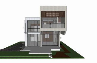 Sketchup别墅模型|独栋别墅,现代风格-BIM建筑网