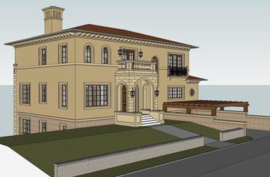 Sketchup别墅模型|独栋别墅,古典风格-BIM建筑网