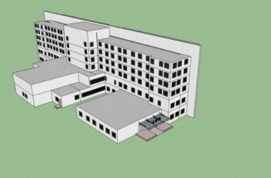 Sketchup医院模型|多层医院,现代风格,医疗建筑-BIM建筑网
