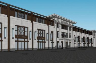Sketchup商业模型|商业裙房,新古典风格-BIM建筑网