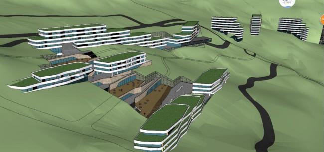 Sketchup商业模型|多层商业建筑,现代风格 Sketchup商业模型|多层商业建筑,现代风格