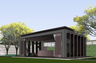 Sketchup商业模型|售楼处,新中式风格,商业建筑-BIM建筑网