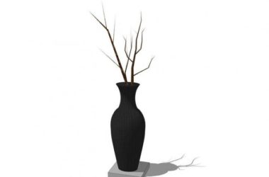 Sketchup素材模型|花瓶摆件小品-BIM建筑网