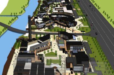 Sketchup商业模型|滨河商业街,现代风格-BIM建筑网