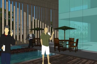Sketchup商业模型|北京豪宅项目,万柳书院售楼处,会所,现代风格-BIM建筑网