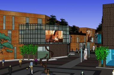 Sketchup商业模型|多层商业街,街区式,岛式,现代风格-BIM建筑网