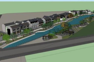 Sketchup景观模型|城市小品,公园景观, 商业建筑,水坝,中式风格-BIM建筑网