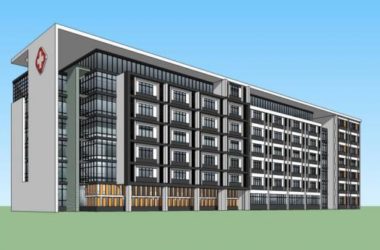 Sketchup医院模型|多层医院,住院楼,医疗建筑,现代风格-BIM建筑网