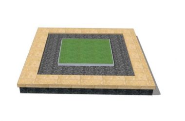 Sketchup素材模型|树池,现代,景观小品-BIM建筑网