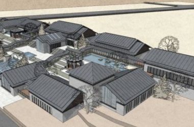 Sketchup商业模型|商业街,中式风格-BIM建筑网