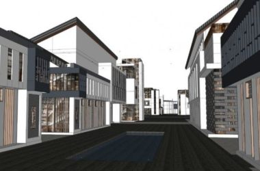 Sketchup商业模型|商业街建筑,多层,新中式风格-BIM建筑网