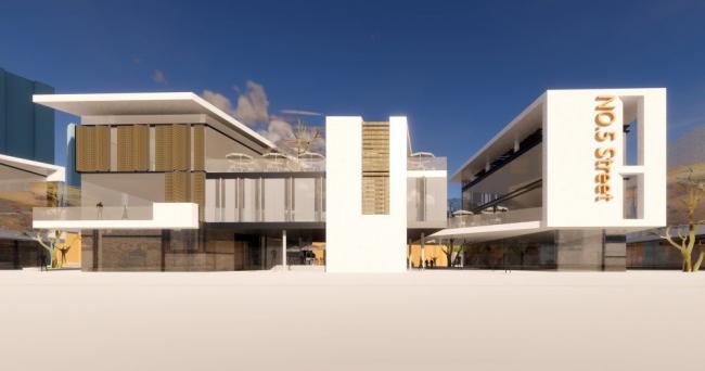 Sketchup商业模型|多层沿街商业,现代风格 Sketchup商业模型|多层沿街商业,现代风格