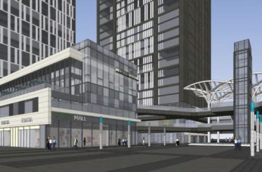 Sketchup办公模型|高层写字楼,办公,现代风格,底层商业,商业裙房-BIM建筑网