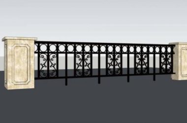 Sketchup素材模型|栏杆,欧式,建筑构件-BIM建筑网
