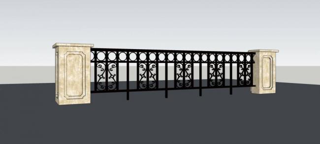 Sketchup素材模型|栏杆,欧式,建筑构件 Sketchup素材模型|栏杆,欧式,建筑构件