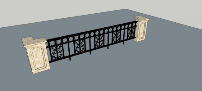 Sketchup素材模型|栏杆,欧式,建筑构件 Sketchup素材模型|栏杆,欧式,建筑构件