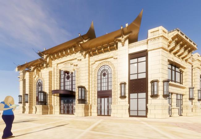 Sketchup商业模型|多层商业建筑,古典风格 Sketchup商业模型|多层商业建筑,古典风格