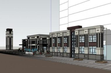 Sketchup商业模型|示范区,商业建筑,现代风格-BIM建筑网