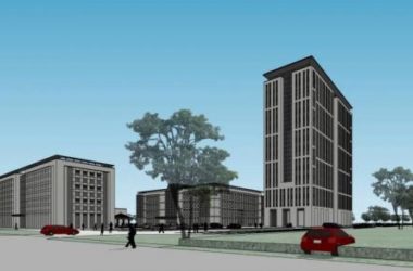 Sketchup医院模型|丹阳市中医院方案二,高层医院,现代风格,医疗建筑-BIM建筑网
