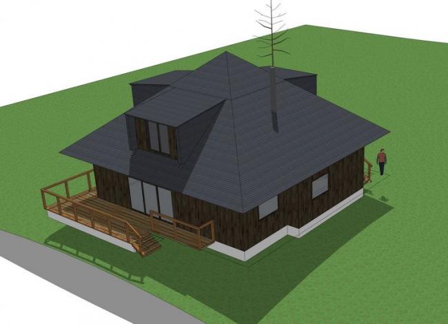 Sketchup小品模型|木屋 Sketchup小品模型|木屋