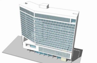 Sketchup医院模型|高层医疗建筑,现代风格,医院-BIM建筑网