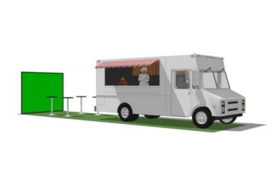 Sketchup小品模型|贩卖亭,售卖亭,小卖部,餐车,现代风格-BIM建筑网