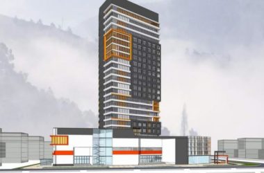 Sketchup办公模型|高层办公楼,现代风格,底商-BIM建筑网